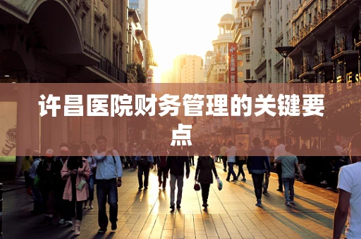许昌医院财务管理的关键要点