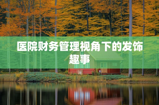 医院财务管理视角下的发饰趣事