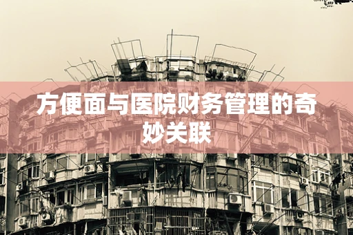 方便面与医院财务管理的奇妙关联