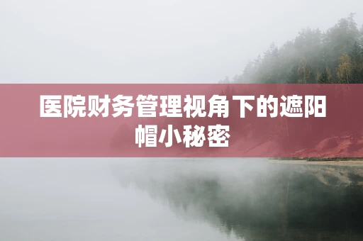 医院财务管理视角下的遮阳帽小秘密