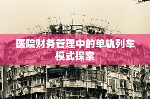 医院财务管理中的单轨列车模式探索