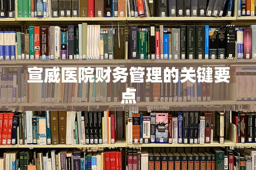 宣威医院财务管理的关键要点