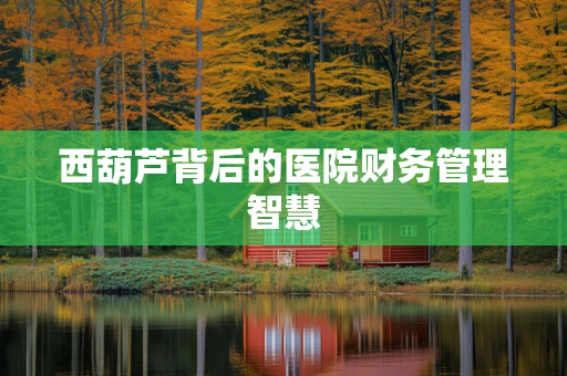 西葫芦背后的医院财务管理智慧