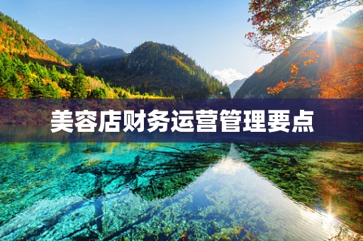 美容店财务运营管理要点