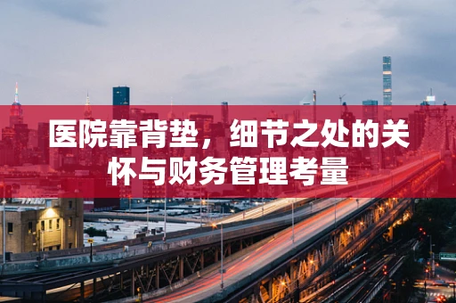 医院靠背垫，细节之处的关怀与财务管理考量