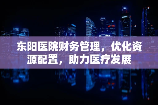 东阳医院财务管理，优化资源配置，助力医疗发展
