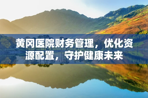黄冈医院财务管理，优化资源配置，守护健康未来