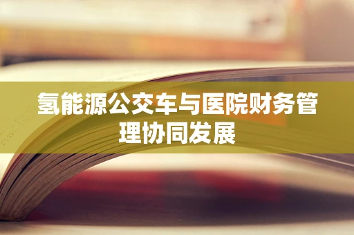 氢能源公交车与医院财务管理协同发展