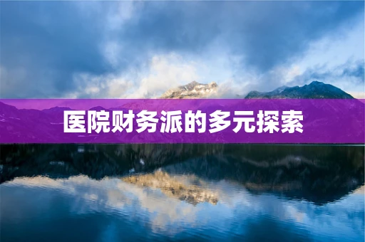 医院财务派的多元探索