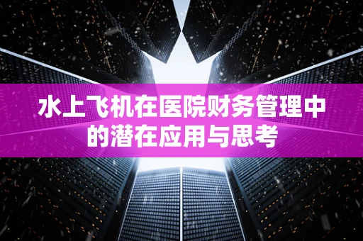 水上飞机在医院财务管理中的潜在应用与思考