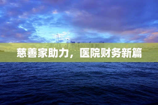 慈善家助力，医院财务新篇