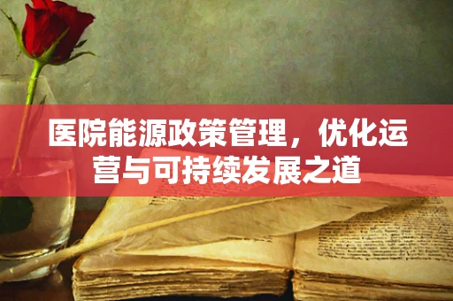 医院能源政策管理，优化运营与可持续发展之道