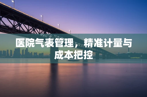 医院气表管理，精准计量与成本把控