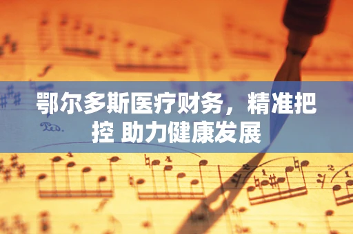 鄂尔多斯医疗财务，精准把控 助力健康发展