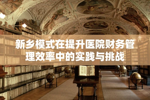 新乡模式在提升医院财务管理效率中的实践与挑战