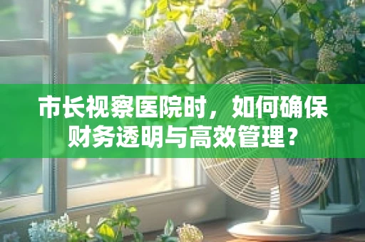 市长视察医院时，如何确保财务透明与高效管理？