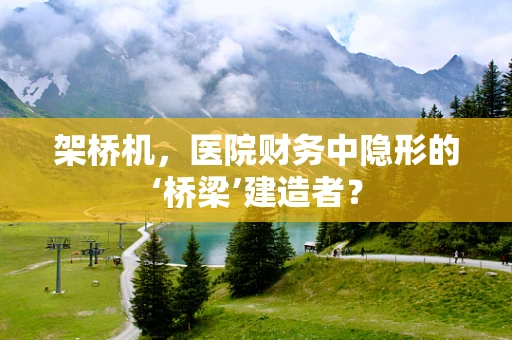 架桥机，医院财务中隐形的‘桥梁’建造者？