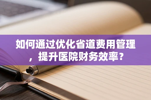 如何通过优化省道费用管理，提升医院财务效率？