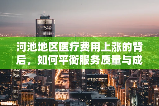 河池地区医疗费用上涨的背后，如何平衡服务质量与成本控制？