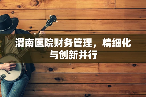 渭南医院财务管理，精细化与创新并行