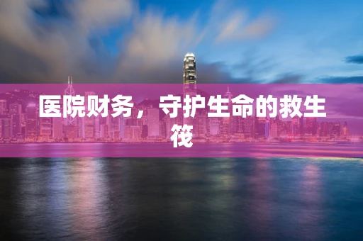 医院财务，守护生命的救生筏