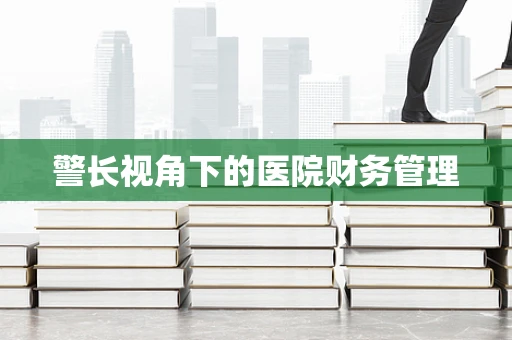 警长视角下的医院财务管理