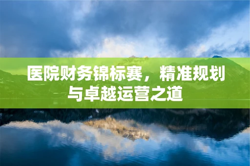 医院财务锦标赛，精准规划与卓越运营之道