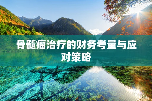 骨髓瘤治疗的财务考量与应对策略