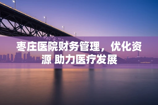 枣庄医院财务管理，优化资源 助力医疗发展