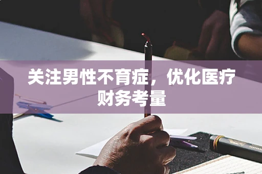 关注男性不育症，优化医疗财务考量