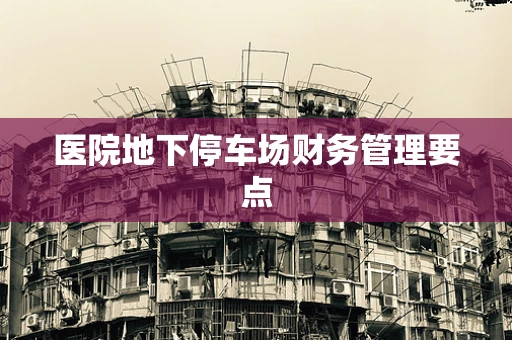 医院地下停车场财务管理要点