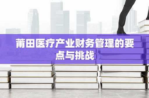 莆田医疗产业财务管理的要点与挑战