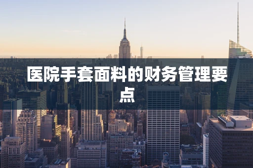 医院手套面料的财务管理要点
