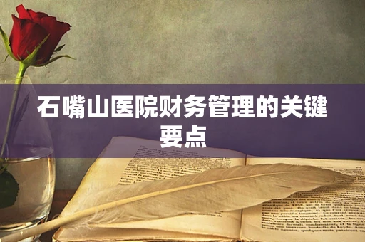 石嘴山医院财务管理的关键要点