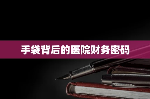 手袋背后的医院财务密码