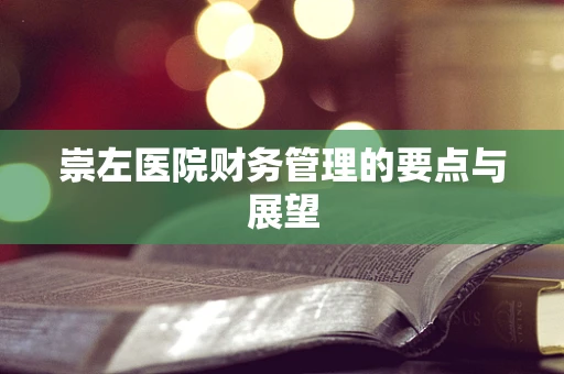 崇左医院财务管理的要点与展望
