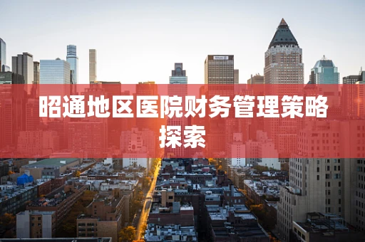 昭通地区医院财务管理策略探索