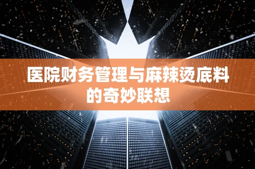 医院财务管理与麻辣烫底料的奇妙联想