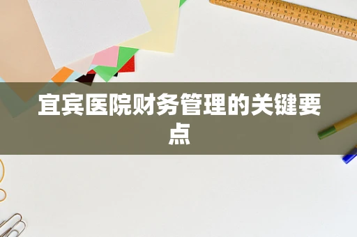 宜宾医院财务管理的关键要点