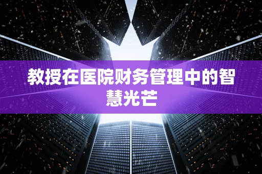 教授在医院财务管理中的智慧光芒