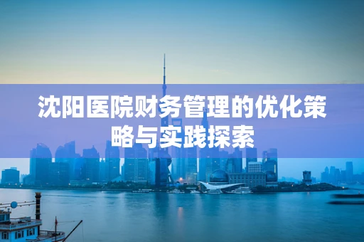 沈阳医院财务管理的优化策略与实践探索