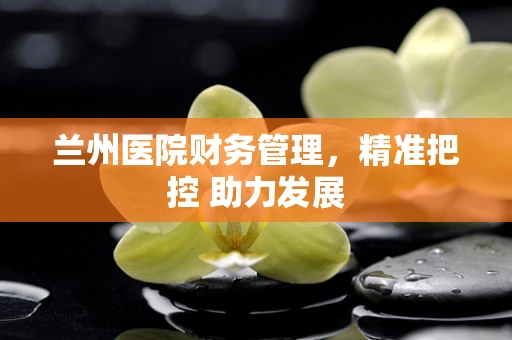 兰州医院财务管理，精准把控 助力发展